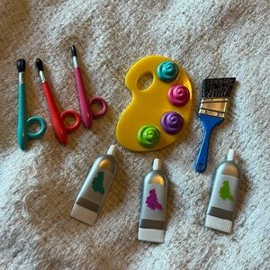 My life doll Kids Toy Art Set - Yellow Palette with Colorful Paints
